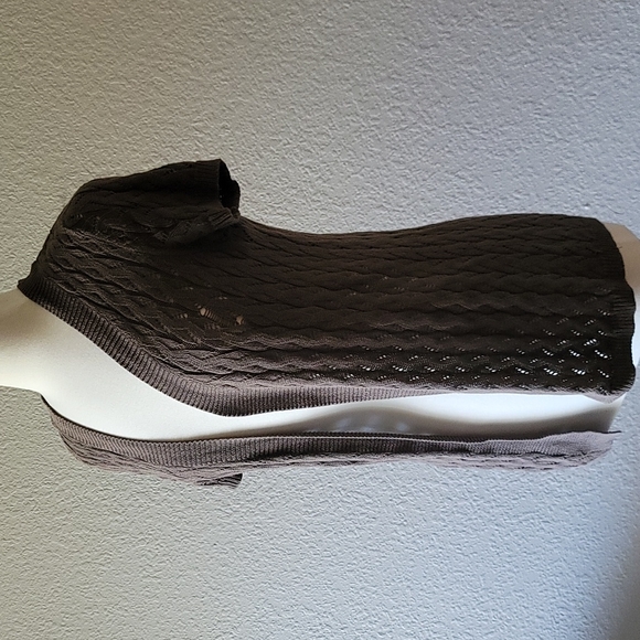 croft & barrow Sweaters - Croft & Barrow Short Sleeve Brown Cardigan